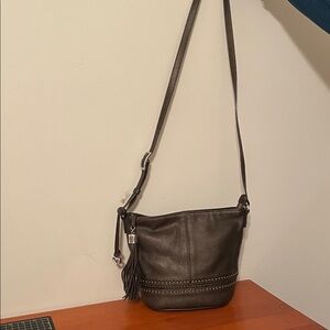 Brighton Dark Brown Crossbody Bag with Tassel